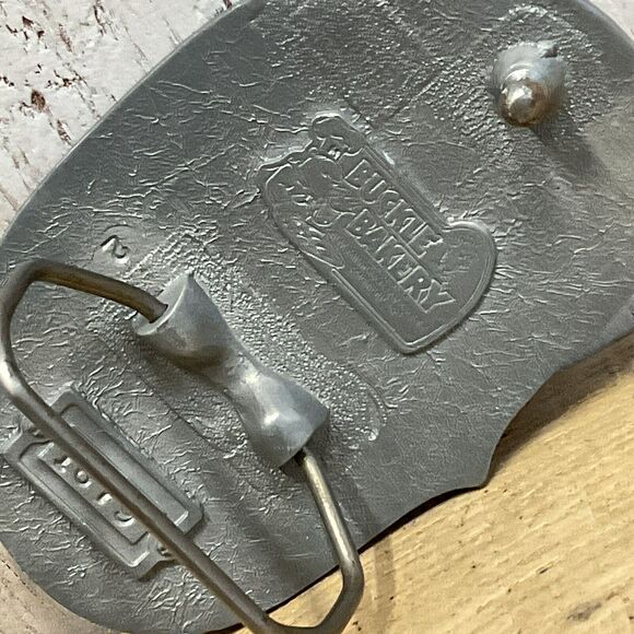 USA Eagle Crest Belt Buckle Mens 1983 Buckle Bakery Military Flag Patriotic - Picture 5 of 6